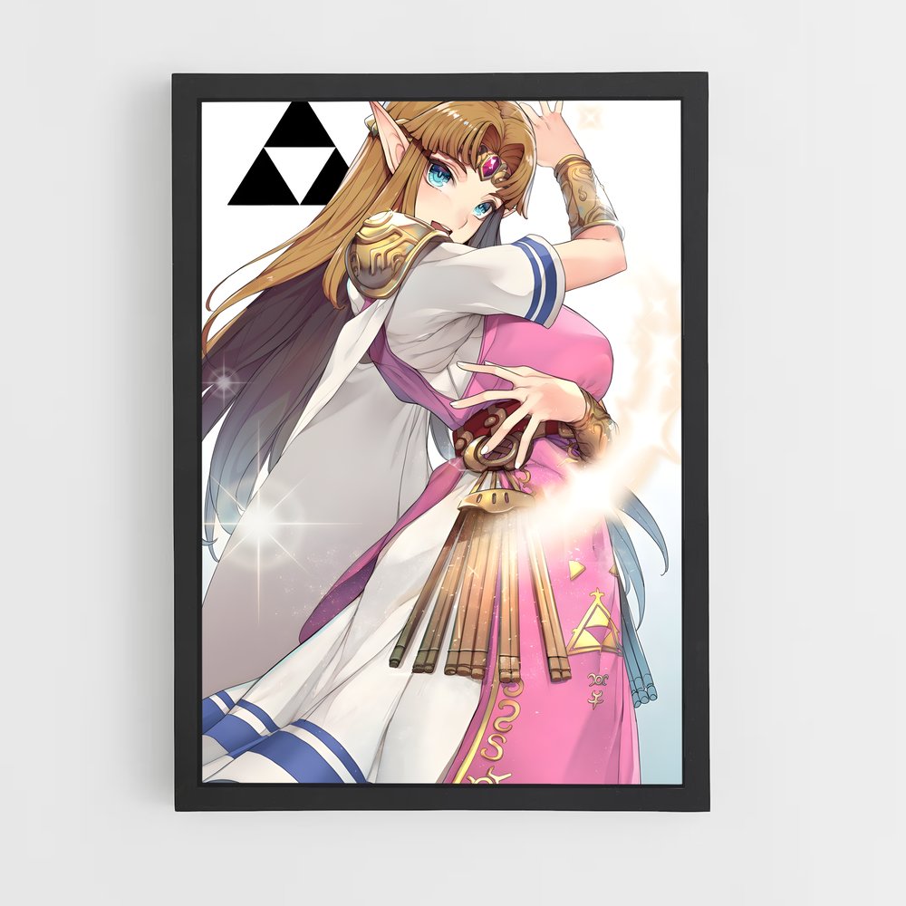 Poster La Princesse Envoûtante – affiche Zelda (vue 2)